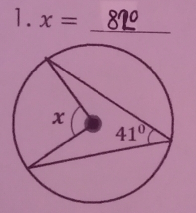 x= 81º
_