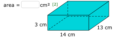 area=□ cm^2[2]
14 cm