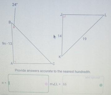 label optional
n=
m∠ L=66