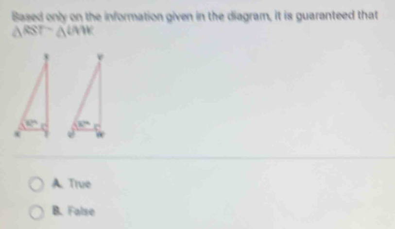 Solved: Based only on the information given in the diagram, it is ...