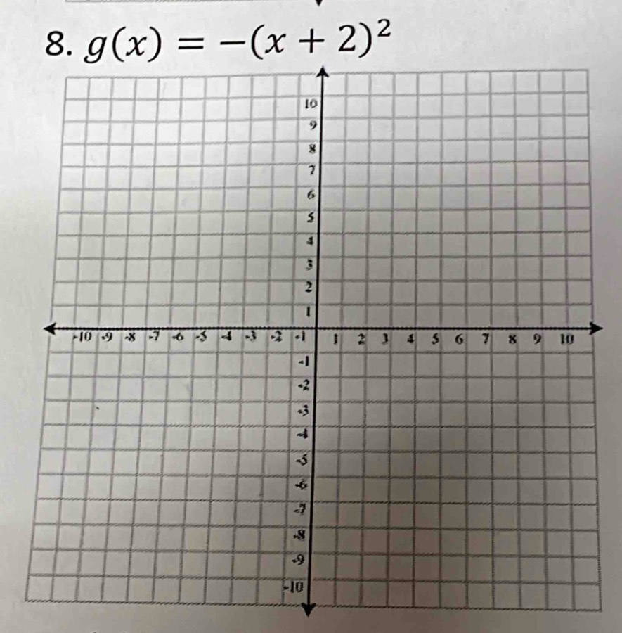 g(x)=-(x+2)^2