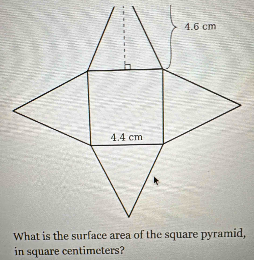 in square centimeters?