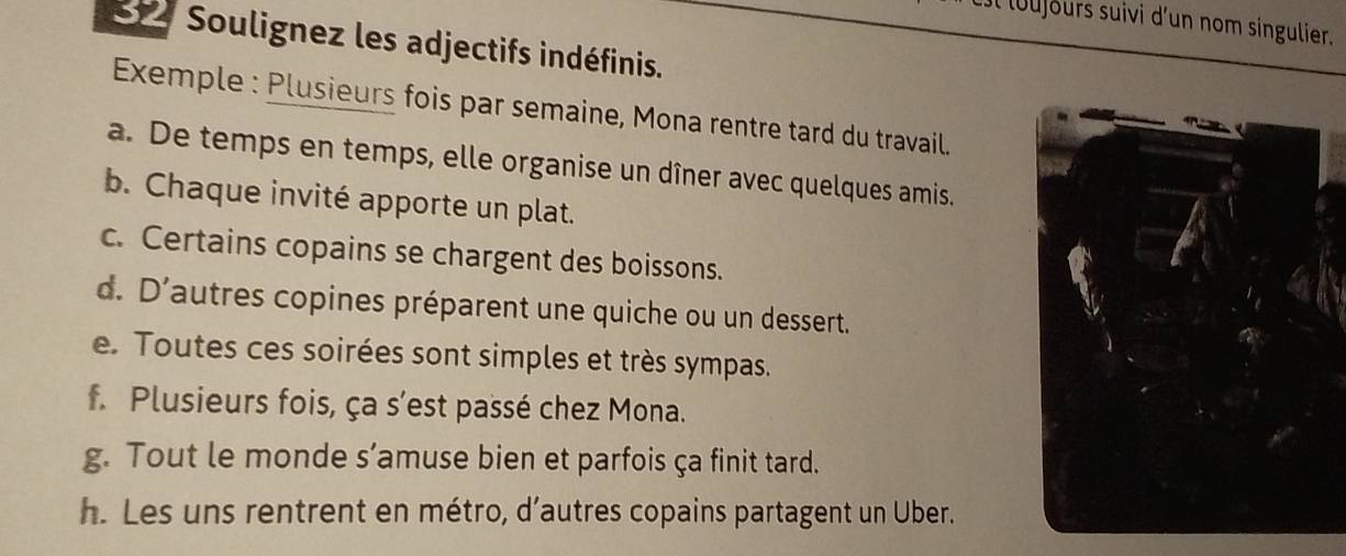Résolu :Il lo u jours suivi d'un nom singulier. 52 Soulignez les ...