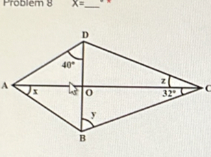 Problem 8 X= _