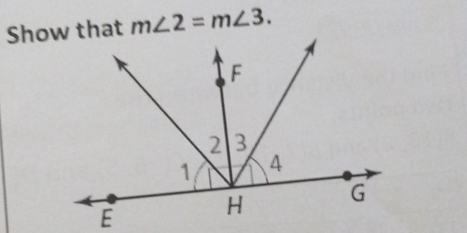 m∠ 2=m∠ 3.