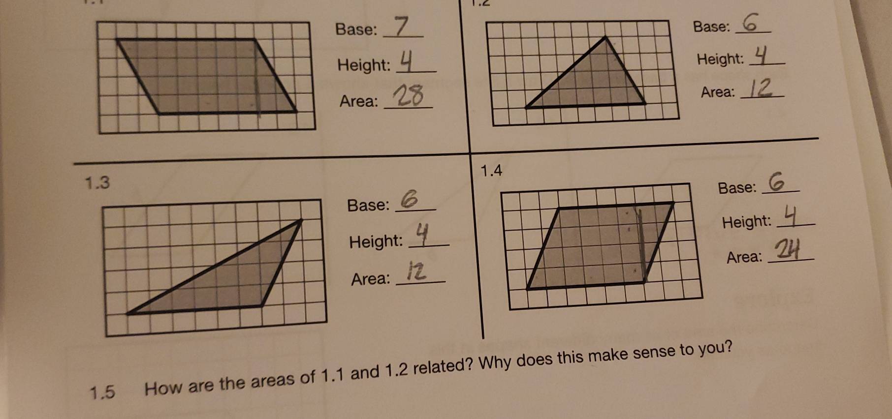 1.∠ 
_ 
_ 
_ 
:_ 
ht:_ 
a:_ 
1.5 How are the areas of 1.1 and 1.2