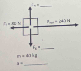 m=40kg
_ a=