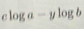 elog a=ylog b