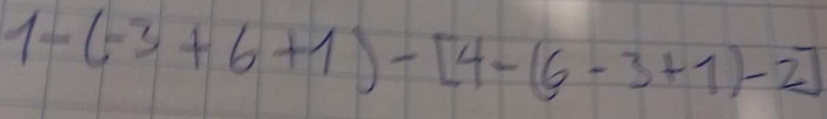 1-(-3+6+1)-[4-(6-3+1)-2]