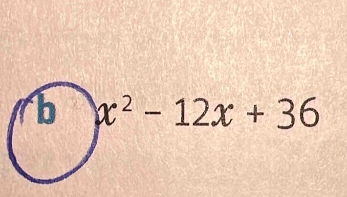 x^2-12x+36