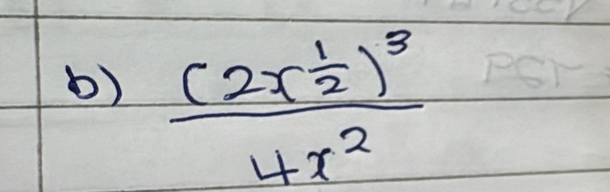 frac (2x^(frac 1)2)^34x^2