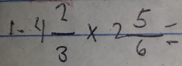 4 2/3 * 2 5/6 =