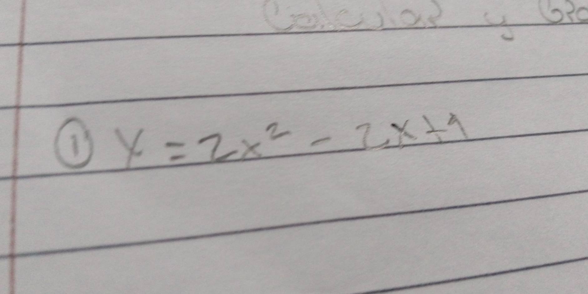 y=2x^2-2x+1