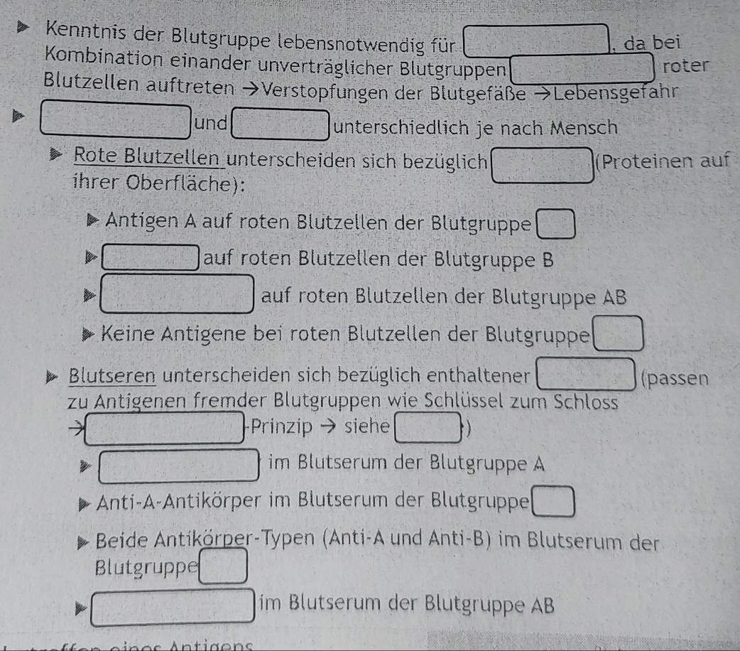 Kenntnis der Blutgruppe lebensnotwendig für x_n++2 , da bei
Kombination einander unverträglicher Blutgruppen 2x^4+5=8x^4+5 y=e^x roter
Blutzellen auftreten →Verstopfungen der Blutgefäße →Lebensgefahn
x^2-2x)=x^2-x und f(x)=frac x^2-4x^2 unterschiedlich je nach Mensch
Rote Blutzellen unterscheiden sich bezüglich =□° (Proteinen auf
ihrer Oberfläche):
Antigen A auf roten Blützellen der Blütgruppe □
_  auf roten Blutzellen der Blutgruppe B
v=□°
y= auf roten Blutzellen der Blutgruppe AB
Keine Äntigene bei roten Blutzellen der Blutgruppe  3/4 - 1/2 = 1/4 
70^O 
Blutseren unterscheiden sich bezüglich enthaltener  7/12 - 7/12 =□° (passen
zu Antigenen fremder Blutgruppen wie Schlüssel zum Schloss
f(x)=e^(x_2)x_1x_0=□^(frac 1)2+1 -Prinzip → siehe □. 
im Blutserum der Blutgruppe A
Anti-A-Antikörper im Blutserum der Blutgruppe □
Beide Antikörper-Typen (Anti-A und Anti-B) im Blutserum der
Blutgruppe □
□ im Blutserum der Blutgruppe AB
Antigons