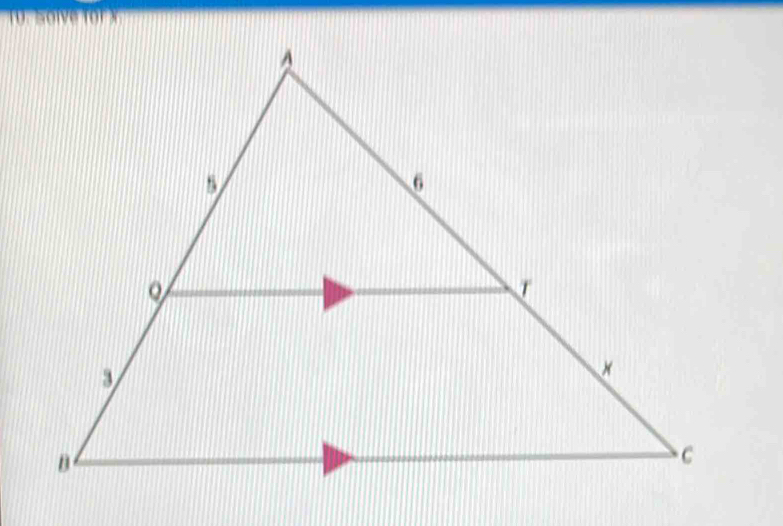 solve for X