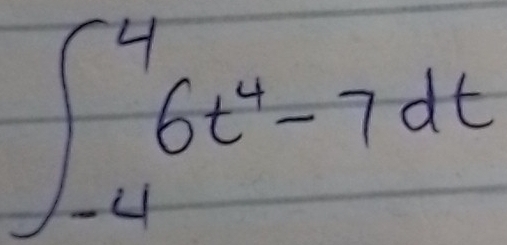 ∈t _(-4)^46t^4-7dt