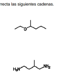 rrecta las siguientes cadenas. 
H NH_2