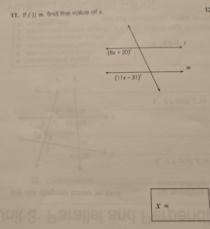 Ifl||m , find the value of x.
12
x=