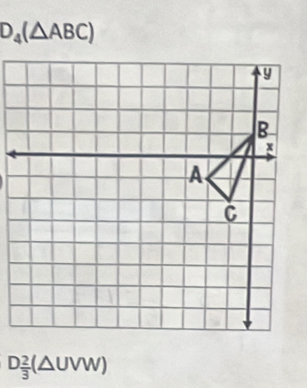 D_4(△ ABC)
D 2/3 (△ UVW)