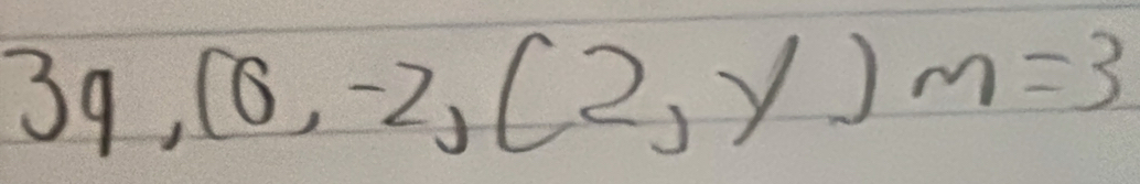 3q,(0,-2,(2,y)m=3