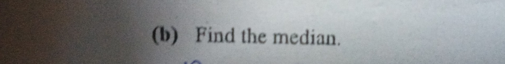 Find the median.