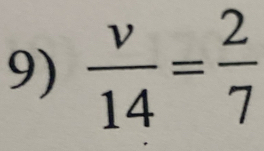  v/14 = 2/7 