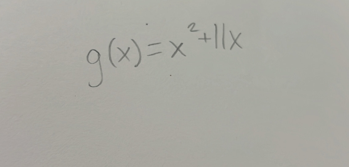 g(x)=x^2+11x