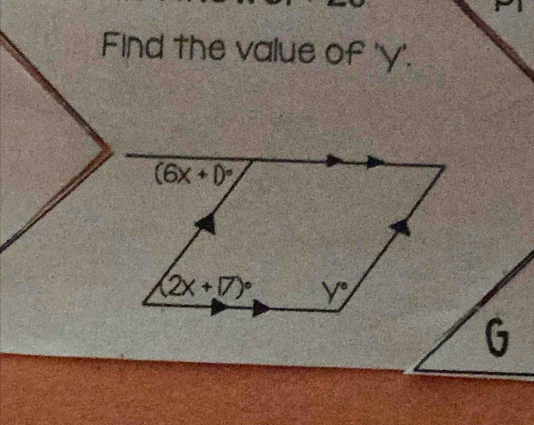 Find the value of 'y'.