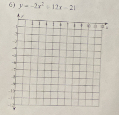 y=-2x^2+12x-21