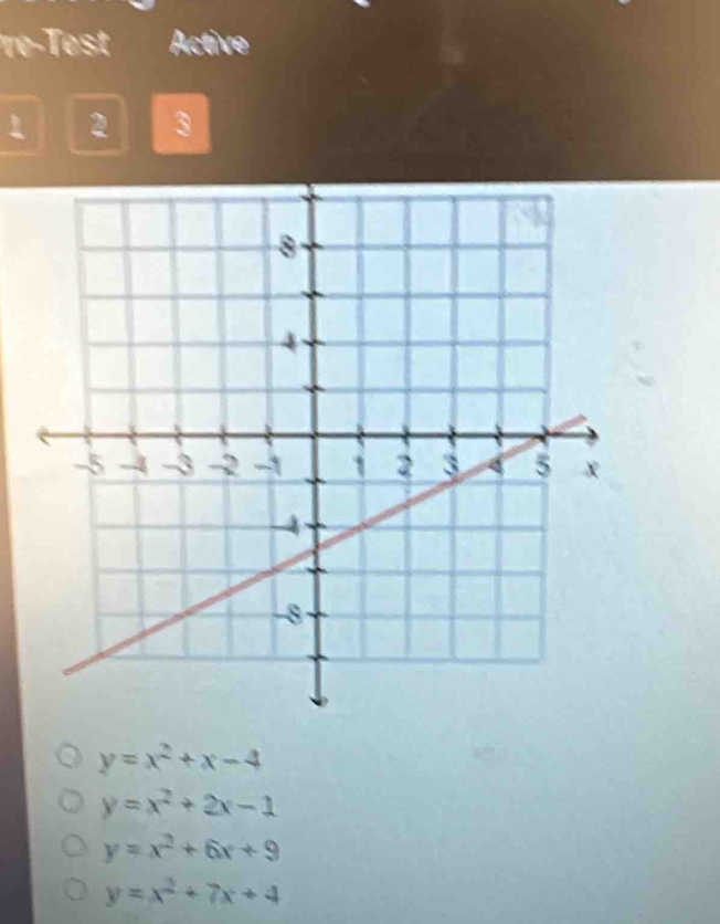 Active
1 2 3
y=x^2+x-4
y=x^2+2x-1
y=x^2+6x+9
y=x^2+7x+4