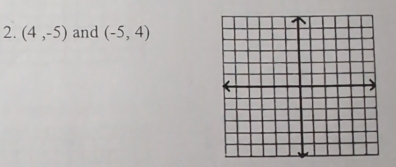 (4,-5) and (-5,4)