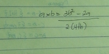 a* b= (3b^2-2a)/2(4+h) 