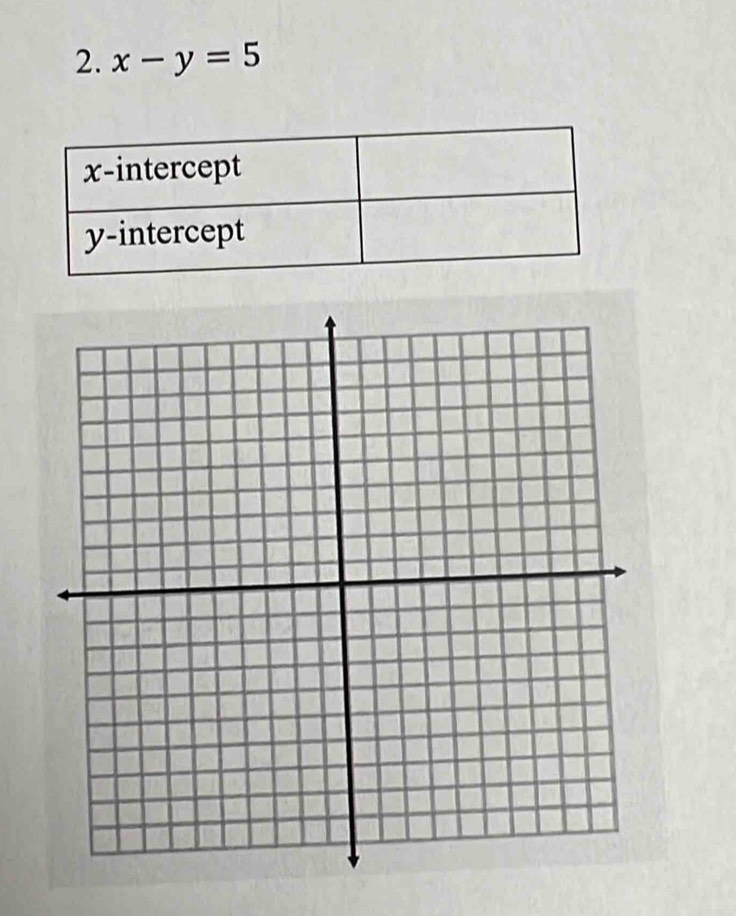 x-y=5