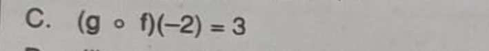 (gcirc f)(-2)=3