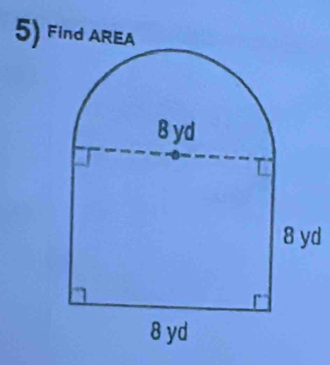 Find AREA
d