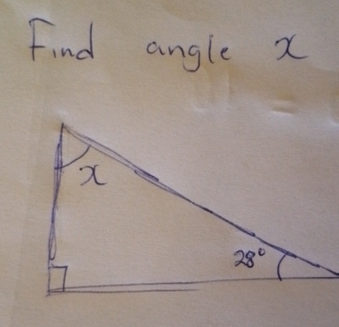 Find angle X