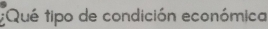 Qué tipo de condición económica