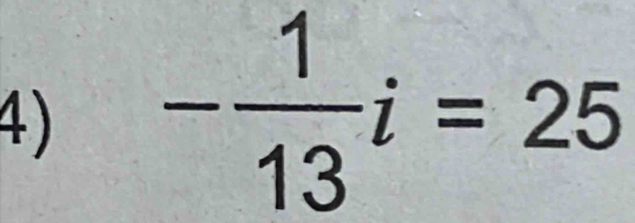 - 1/13 i=25