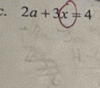 2a+3(x=4