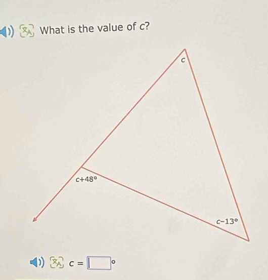 What is the value of c?
□°C=□°