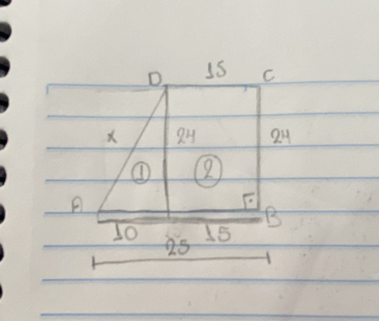 D
C
X
Q4
① 2
B
10
15
25