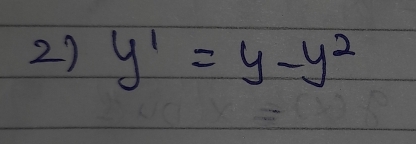 y'=y-y^2