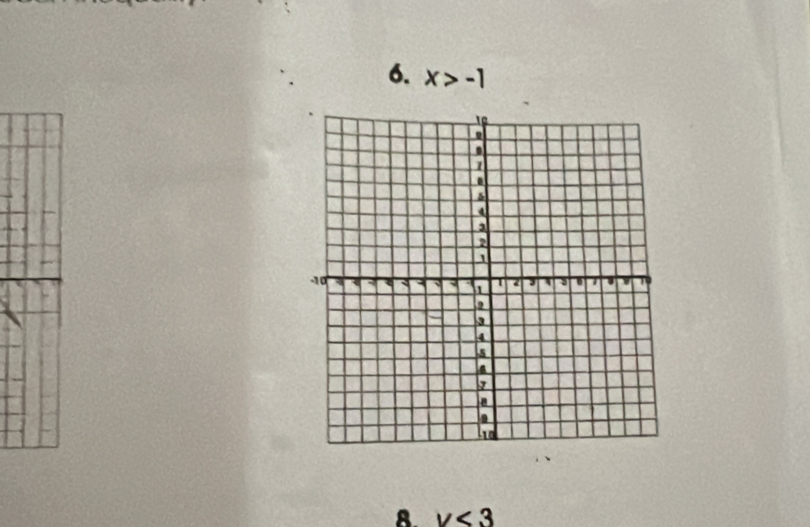 x>-1
8. y<3</tex>