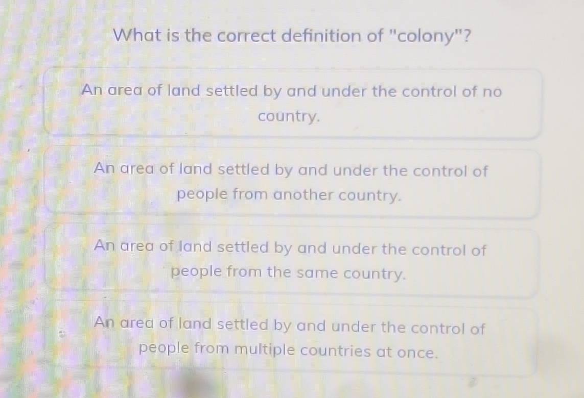 Solved: What is the correct definition of 
