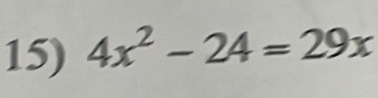 4x^2-24=29x