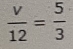  v/12 = 5/3 