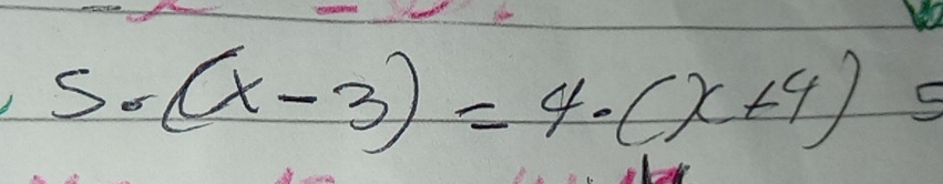 So (x-3)=4· (x+4) C