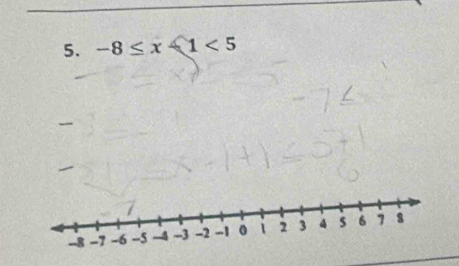 -8≤ x+1<5</tex>