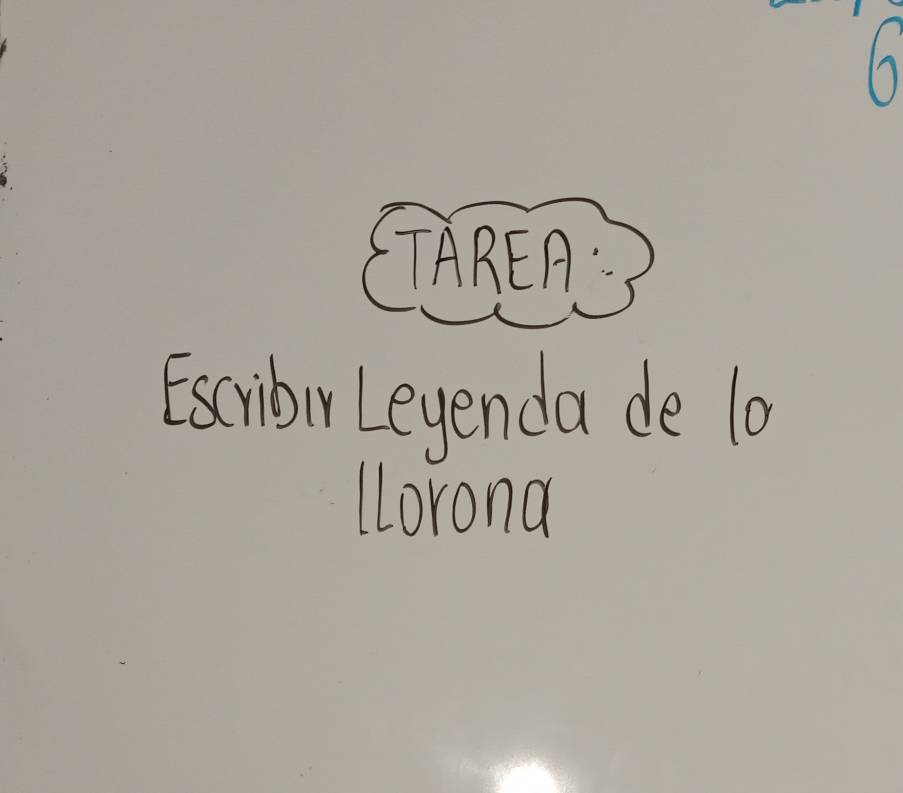 TAREA 
Escribir Leyenda de lo 
Lorona