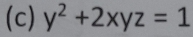 y^2+2xyz=1